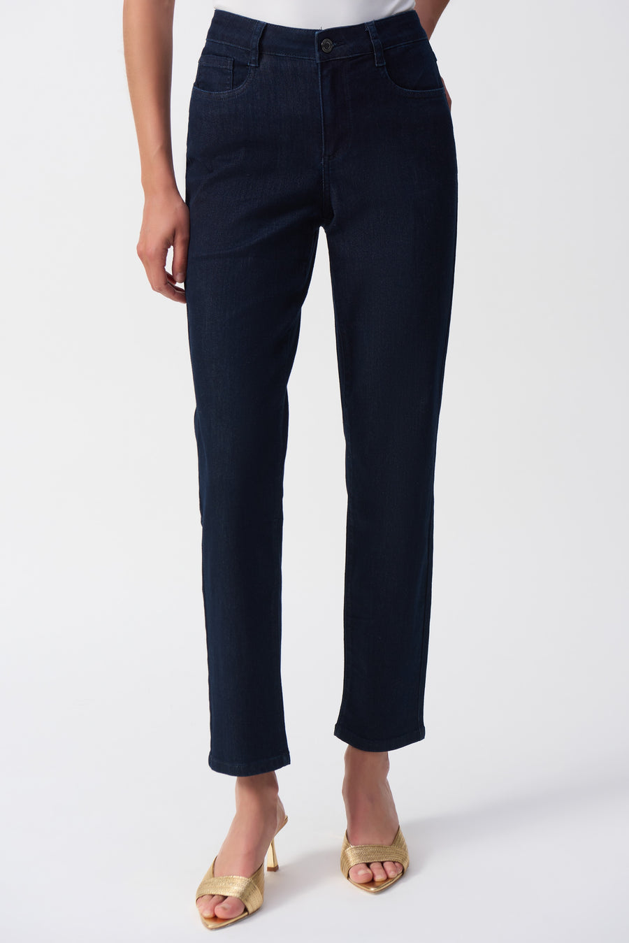 251966 Classic Leg Cotton Blend Twill Weave Jean Pant