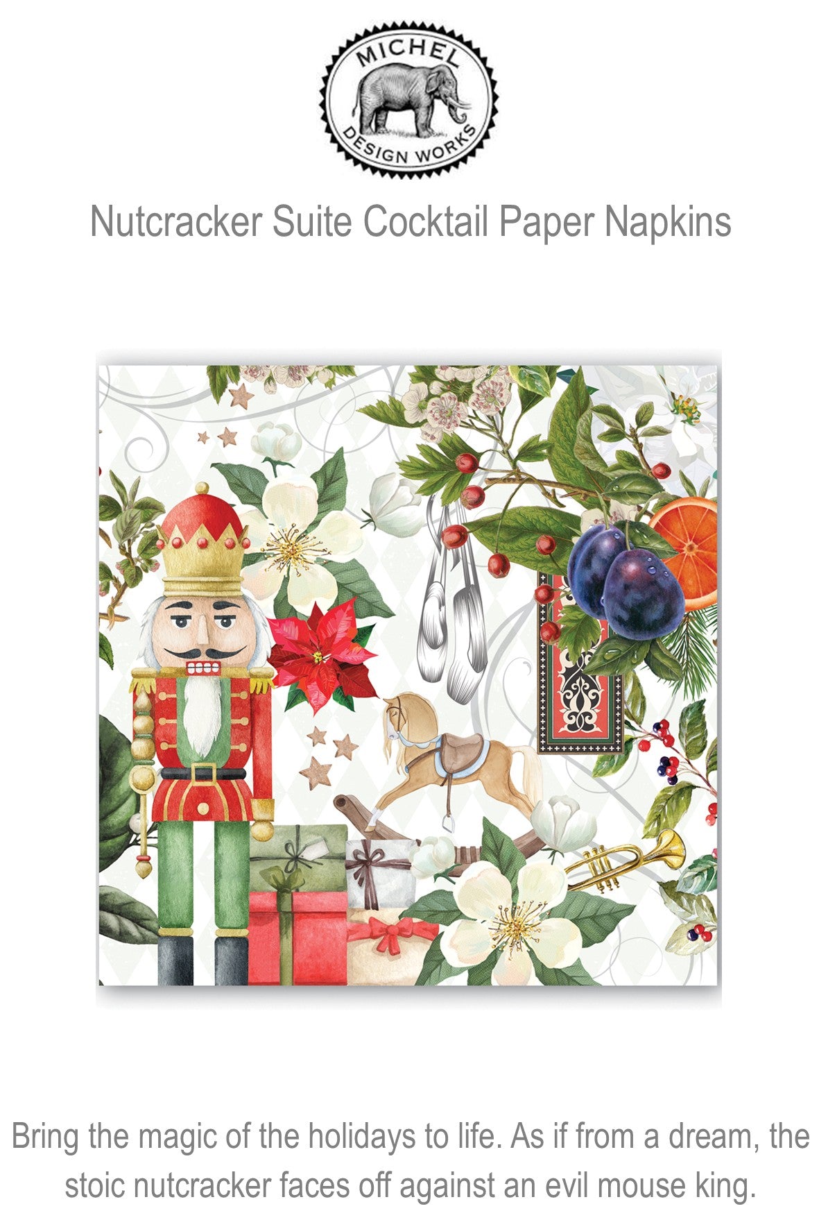 814426 MDW Nutcracker Suite Cocktail Paper Napkins