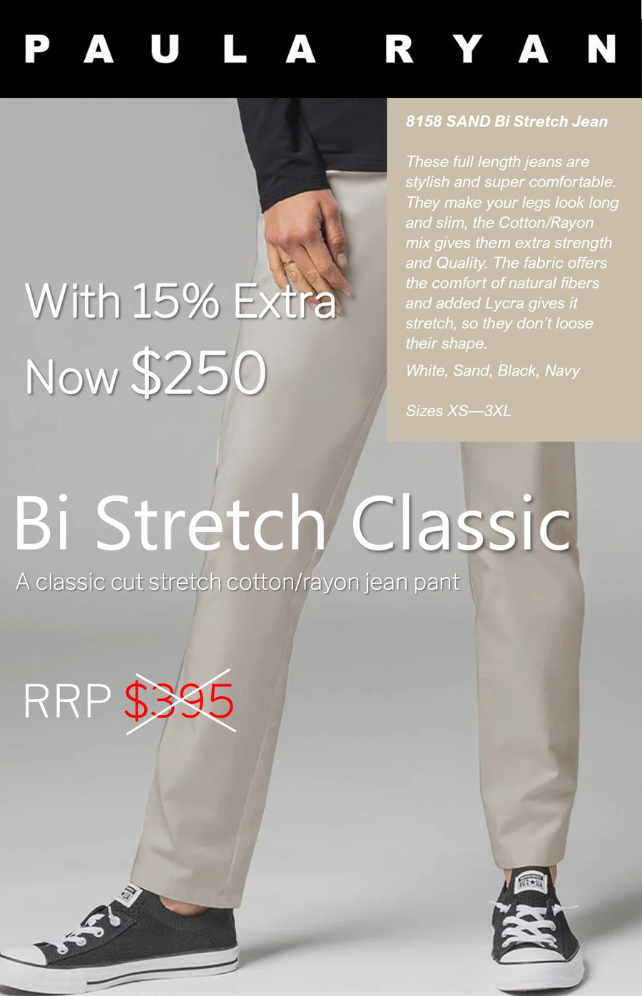 8158 SAND Bi Stretch Jean