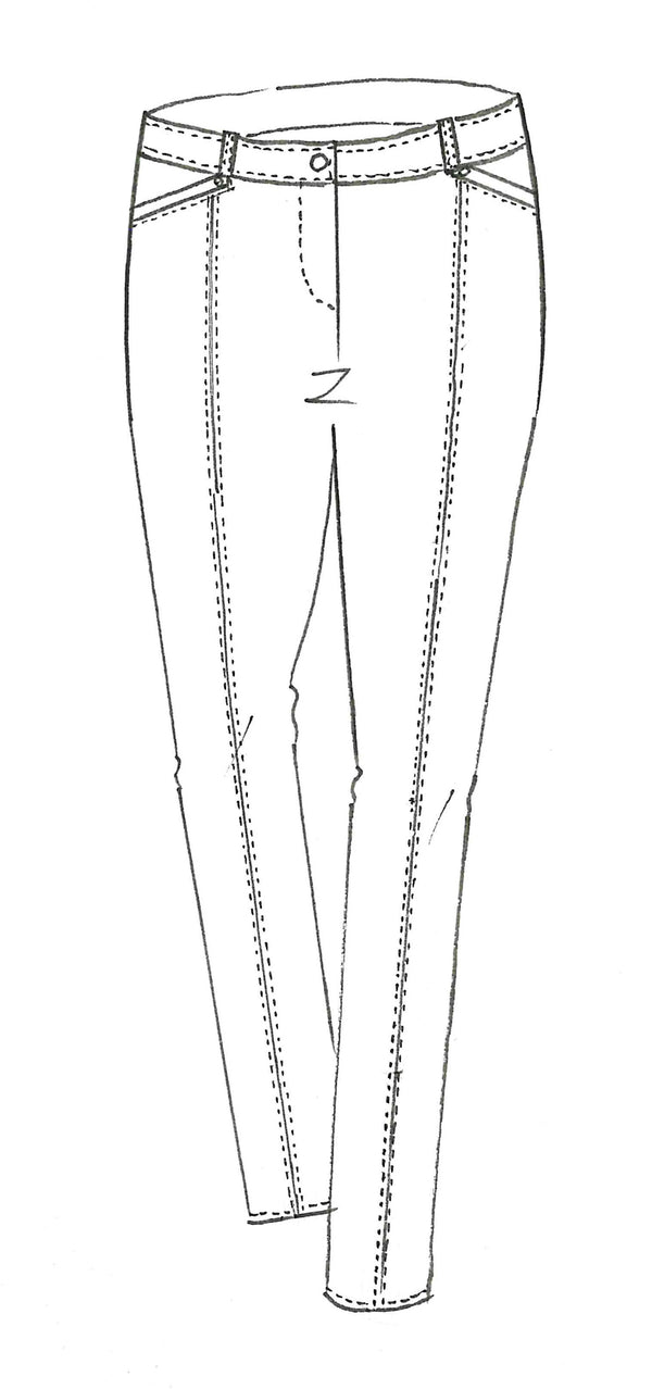 8812B Stretch Velvet Cotton Rayon Jean Darling