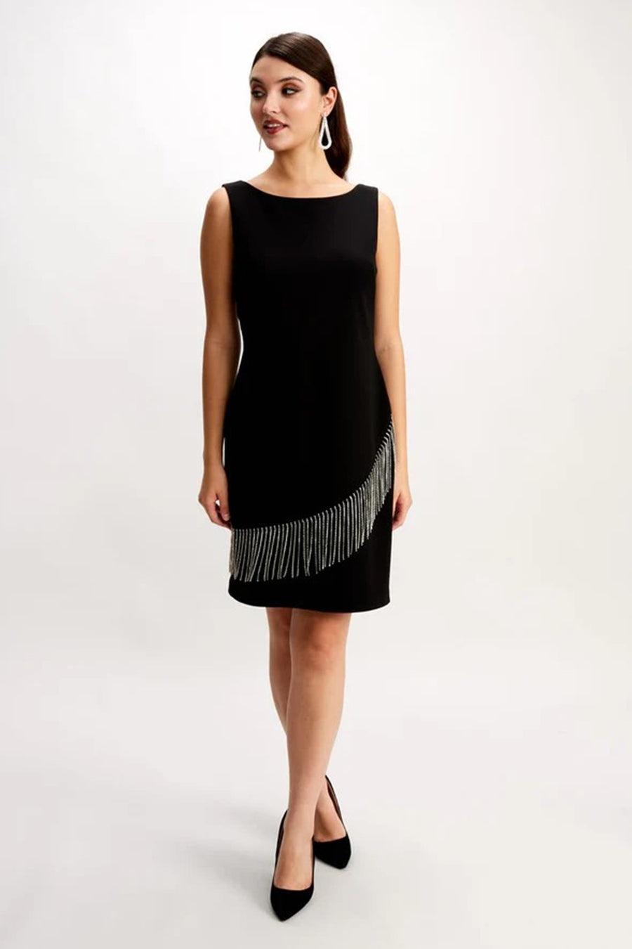 248204K Diamante Fringe Dress