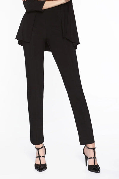 017 DEEP NAVY Classic Leg Two Way Stretch Pant with Front Seam Detail