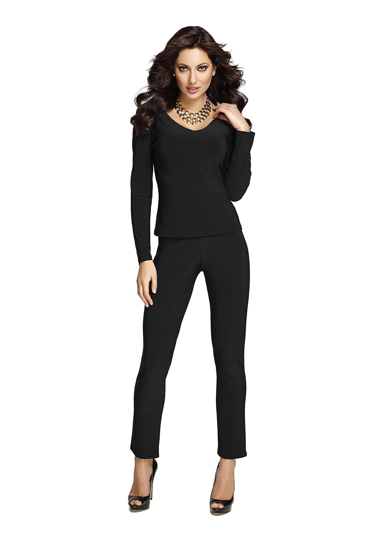 082 Pull On Basque Slim Leg Pant