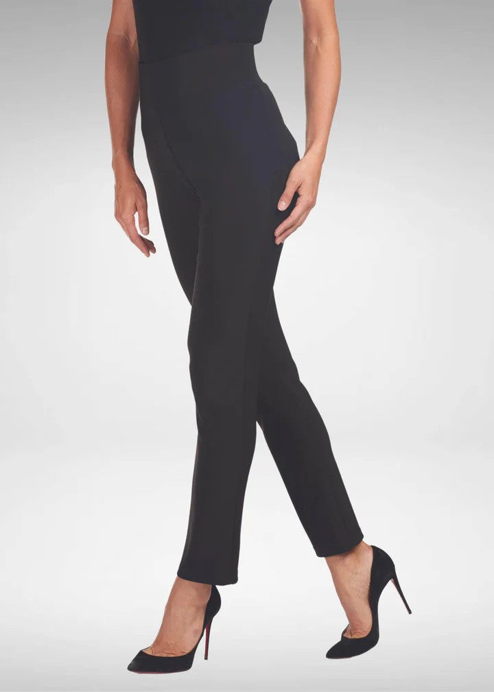 082 DEEP NAVY Slim Leg Two Way Stretch Basque Pant