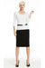 1006 Slim Fit 3/4 Sleeve U Shape Scoop Neck