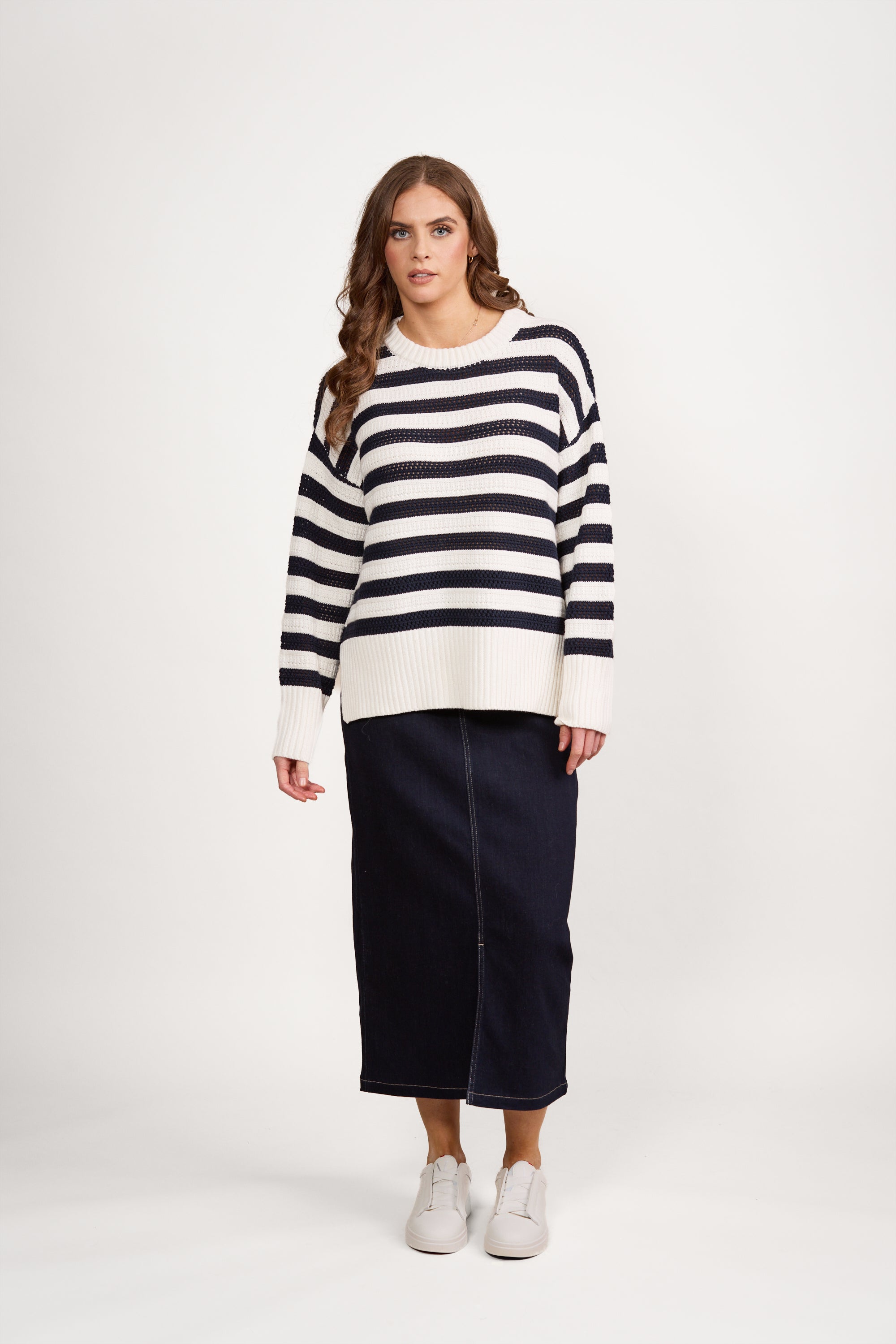 1079  Cotton Viscose Link Knit Jumper