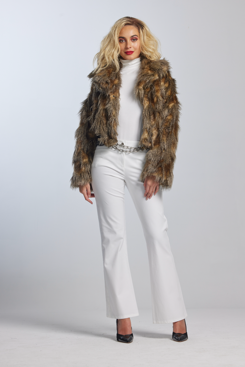 1107 Easy Fit Long Sleeve MicroModal Polo Neck