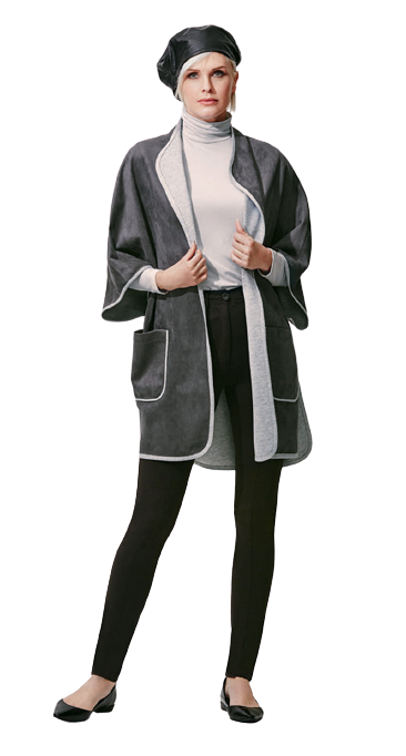 1107 Easy Fit Long Sleeve MicroModal Polo Neck