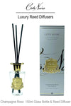 GMDL15018 CHAMPAGNE ROSE 150ml Glass Bottle & Reed Diffuser