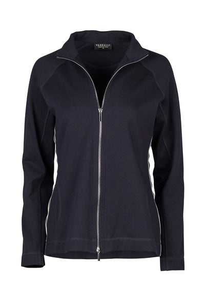 2080 Side Stripe Zip-up Rayon Ponti Leisure Jacket