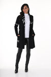 214144U  Rayon Blend Cardigan Coat With Hood