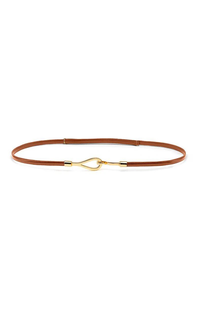 2362 TAN Narrow Hook & Loop Adjustable Belt