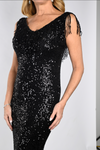239809U Sequin Cocktail Dress