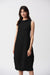 241204S25 Seersucker Mandarin Collar Cocoon Dress