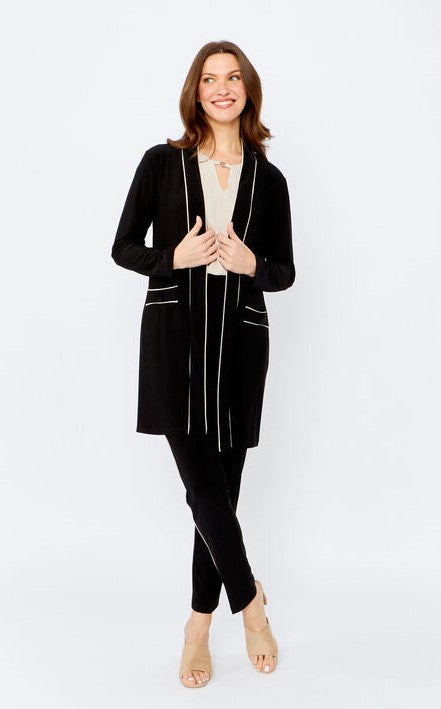 243019 Contrast Cardigan Blazer
