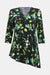 243134 Zip Long Line Print Top