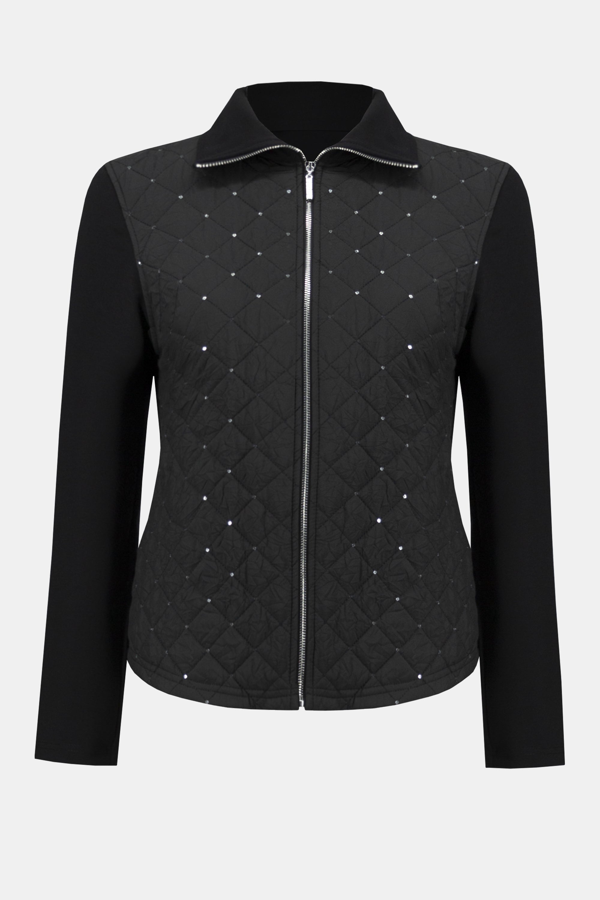 243213 Quilted Front Viscose Knit Jacket