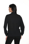 243454U Textured Panel Chain Pocket Bow Shirt