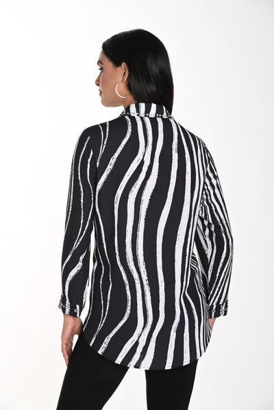 243480U Brush Line Chrystal Stud Shirt