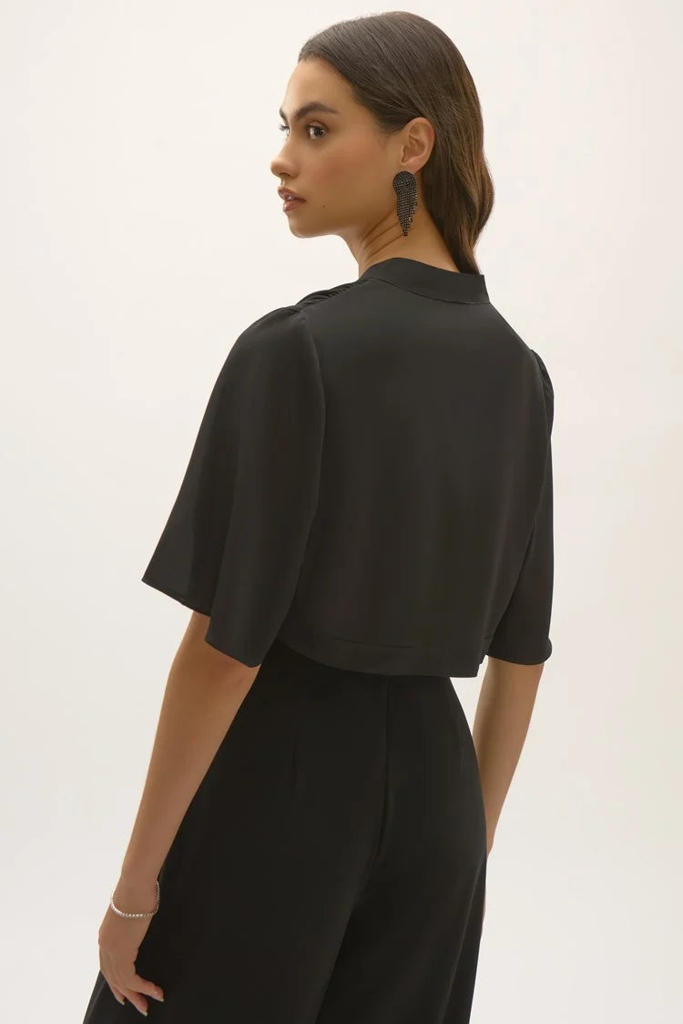 243798S25 Chiffon Bolero Cardigan