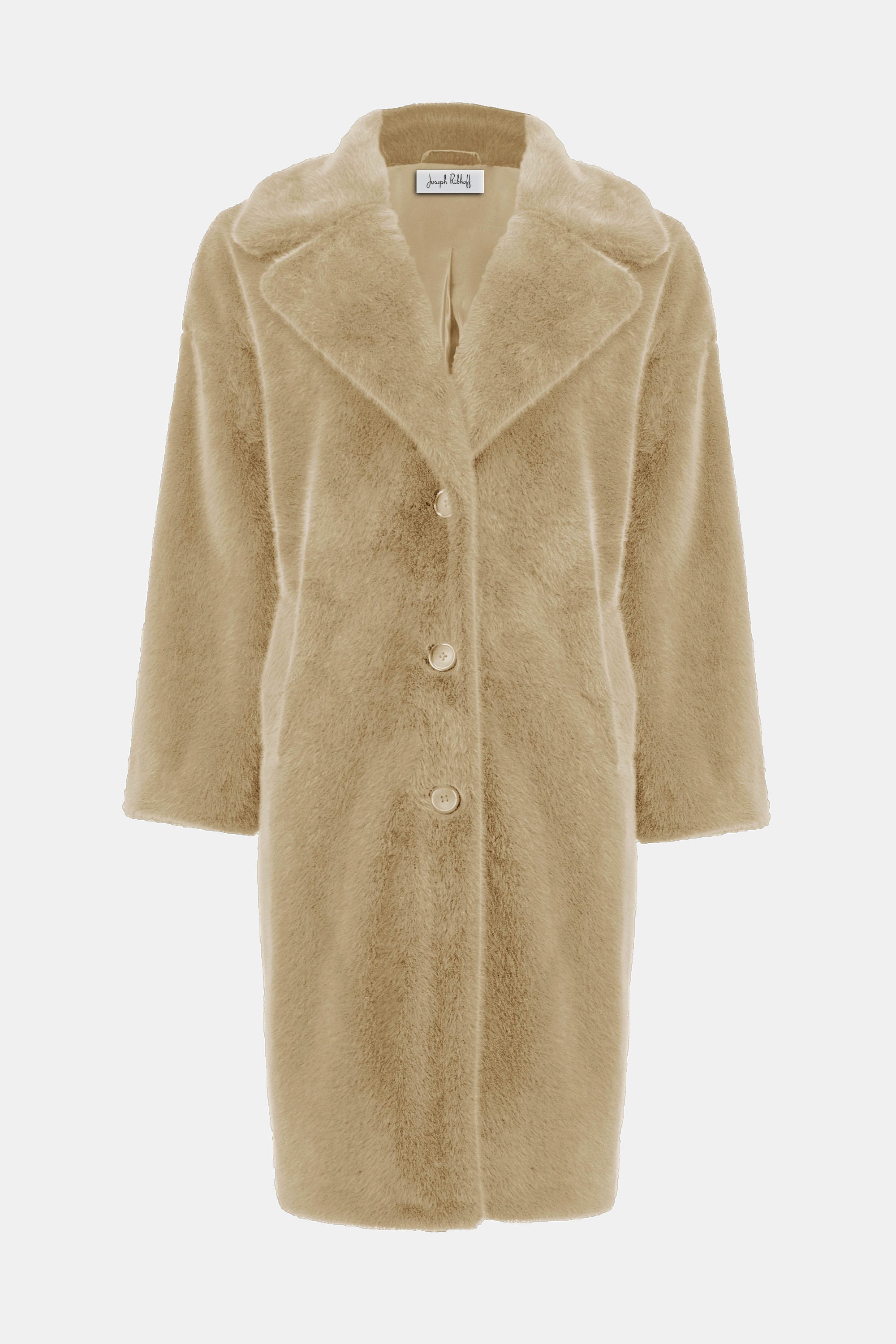 243902F25  Luxury Faux Fur Coat