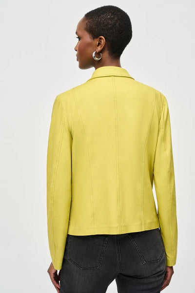 243905 Foiled Knit Moto Jacket