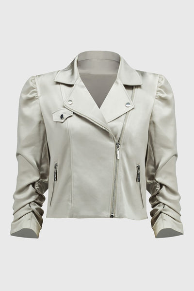 244903 Satin Moto Jacket