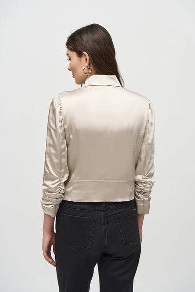 244903 Satin Moto Jacket