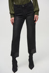 244948 Crop Denim Pants with Sequin Trim