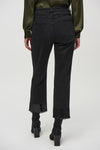 244948 Crop Denim Pants with Sequin Trim