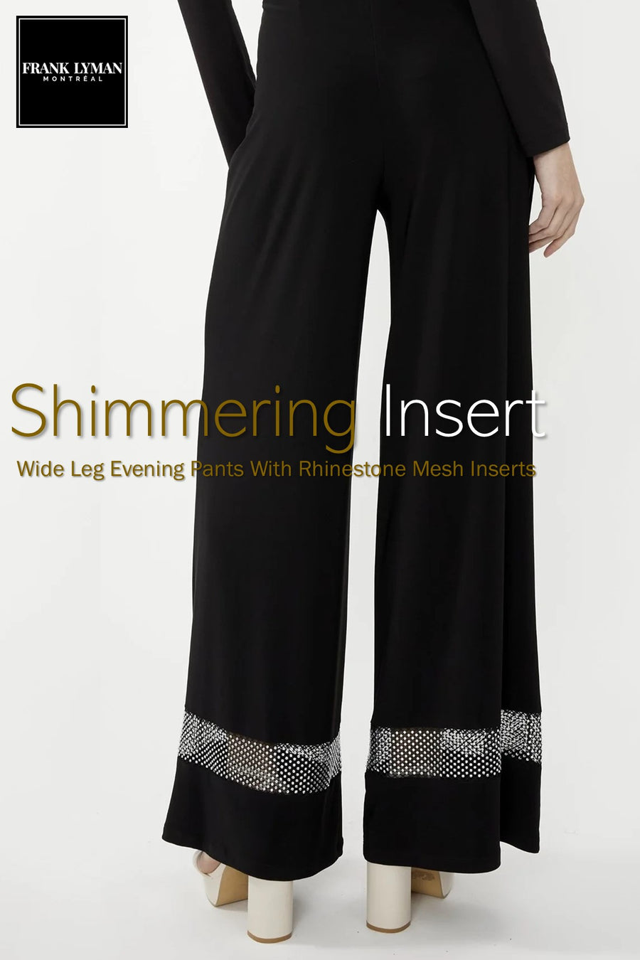 249023 Wide Leg Mesh Insert Trouser