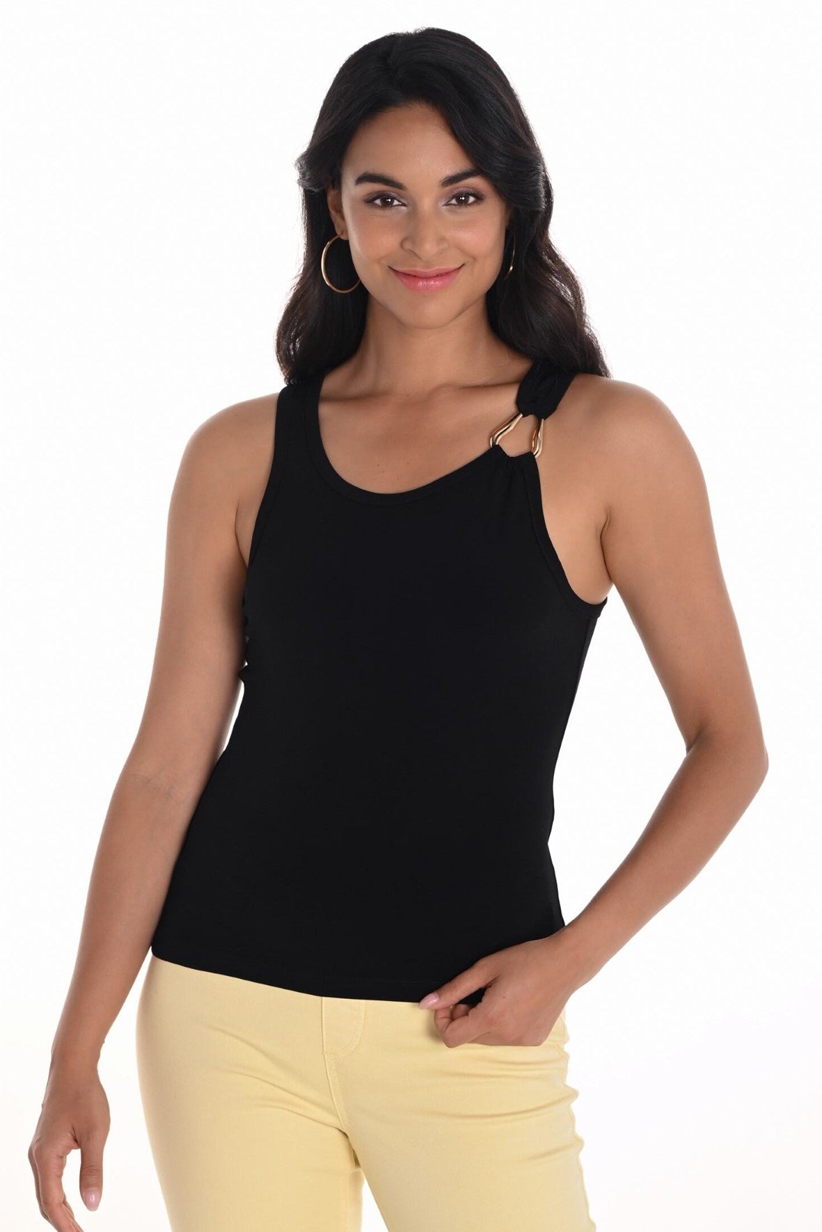 251009 Buckle Strap Sleeveless Top