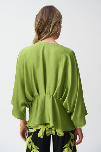 251037 Washer Satin Kimono Top