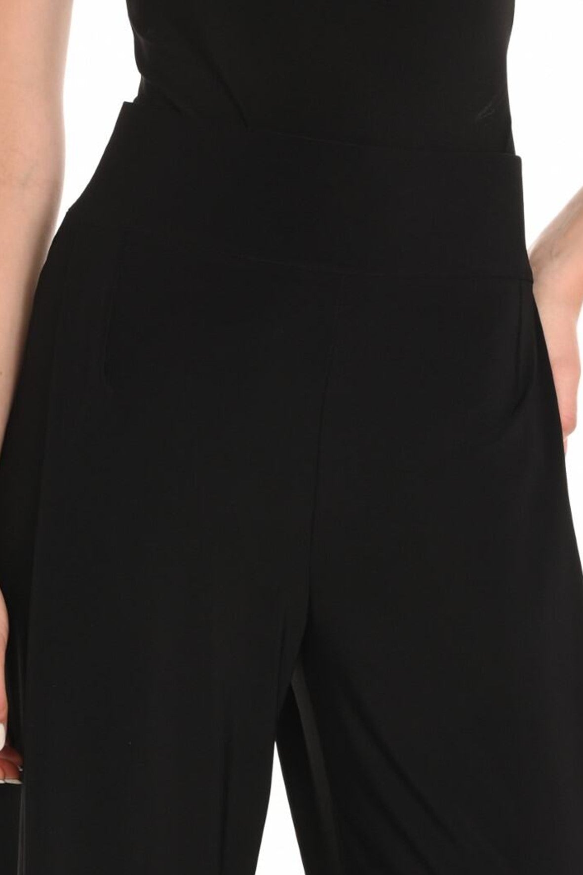 251048 Flat Basque Chiffon Hem Evening Pant