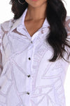 251107  Semi-sheer Rayon Linen Blend Shirt