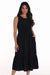 251110 Bow Bodice Layered Gather Dress