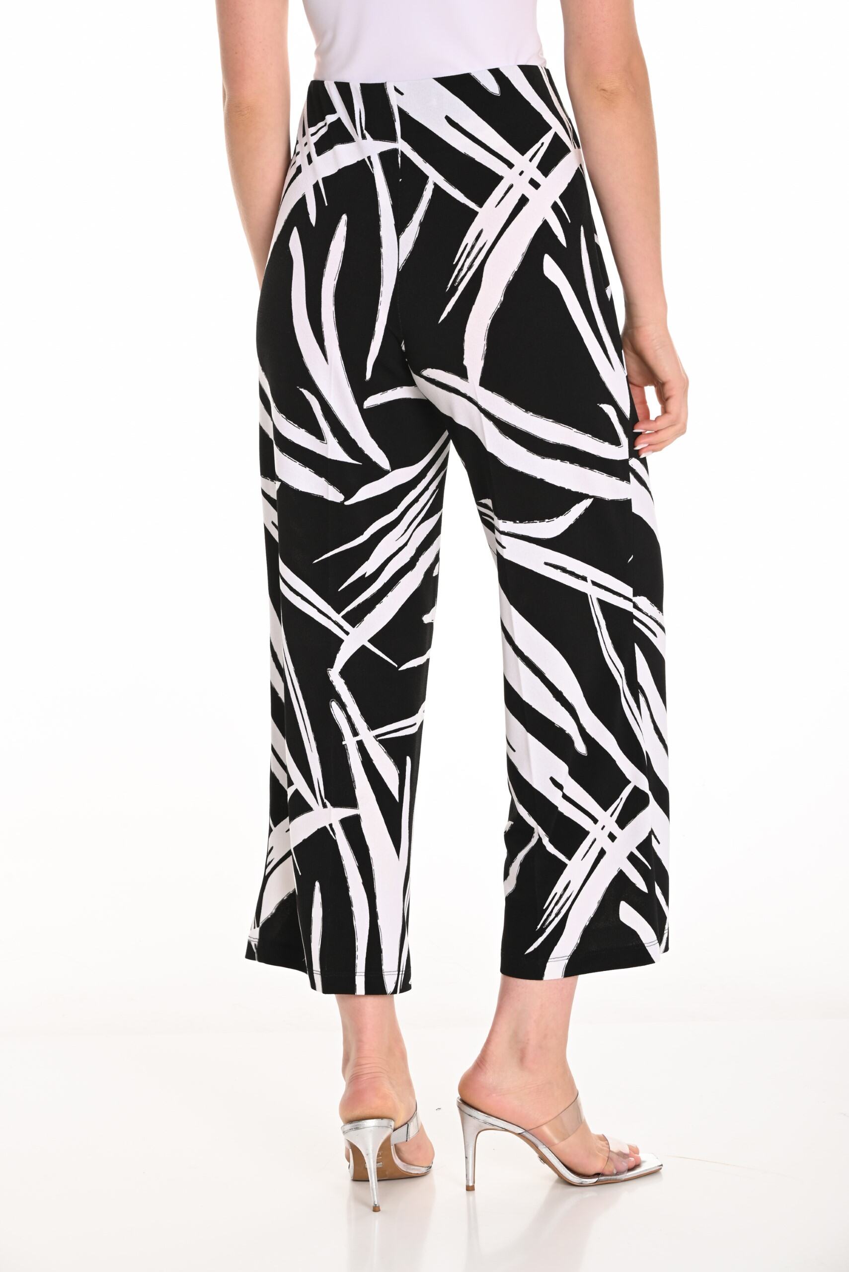 251128 Bamboo Print Crop Wide Leg Pant