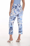 251244 Flat Band Floral Print Cuff Pant