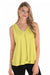 251250 V-Neck Luster Satin S/Less Layer Top