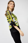251323  Sheer Kimono Banded Layer Top