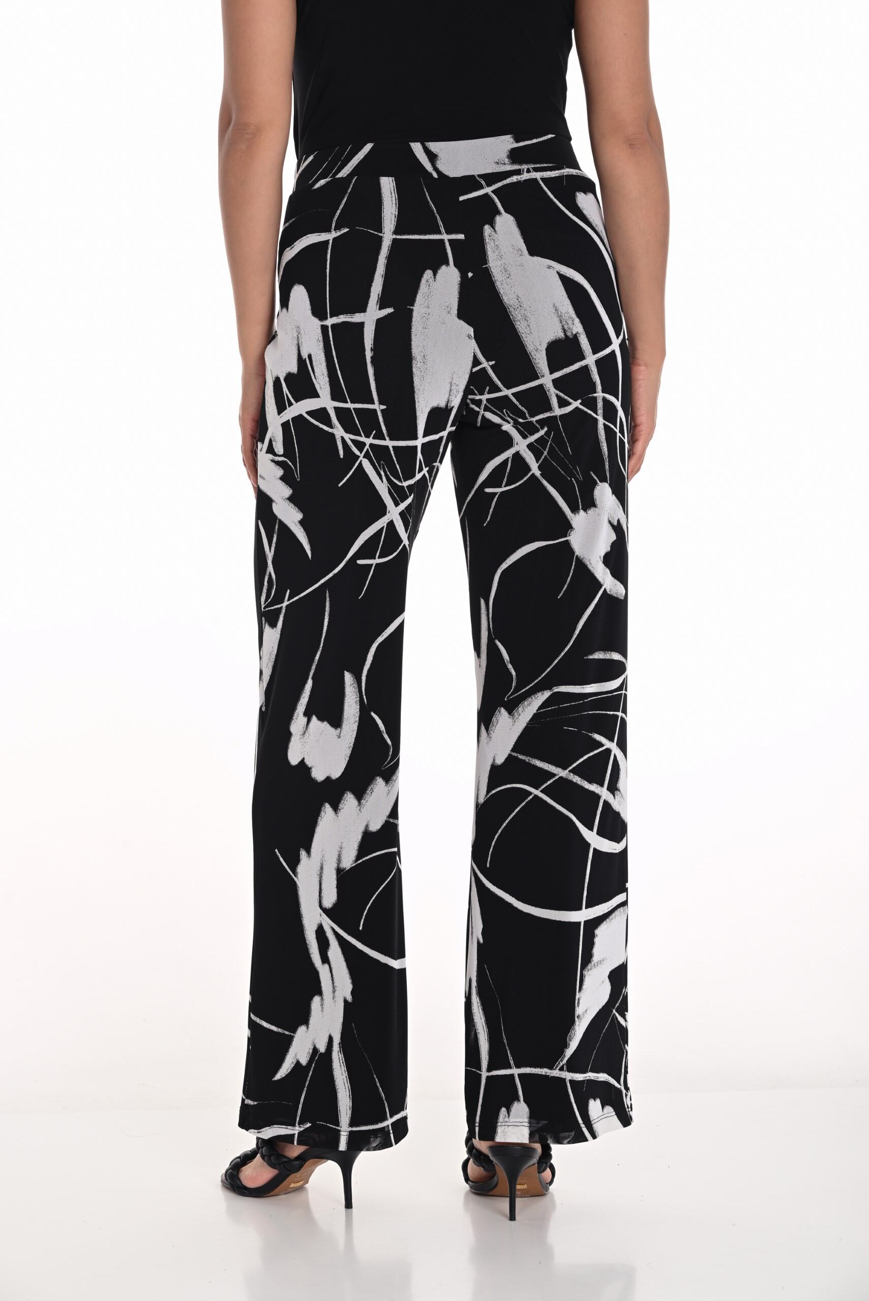 251346 Modern Art Straight Leg Flat Band Pant
