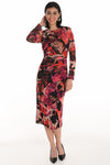 253360 Multi Print Mesh Dress