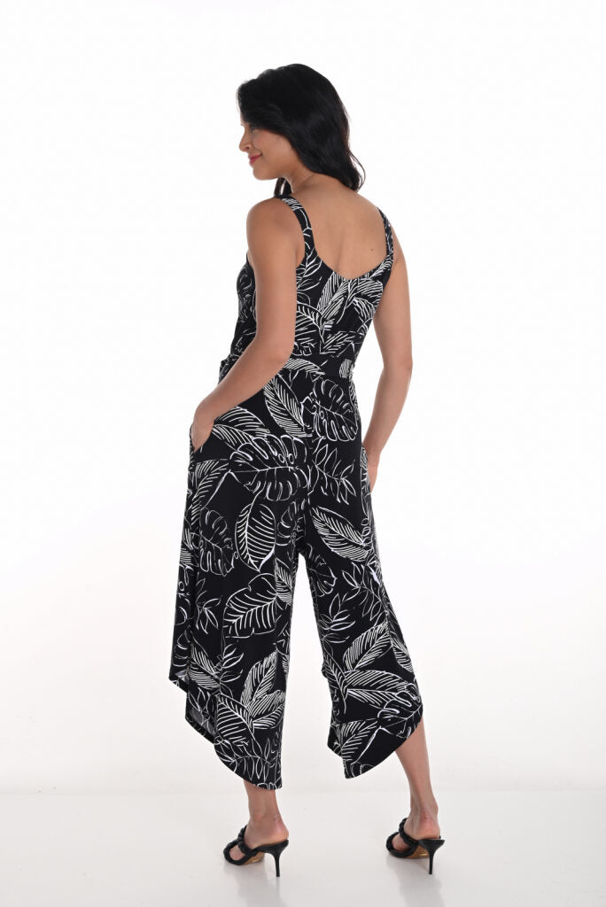 251355 Café Weekend S/Less Print Jumpsuit