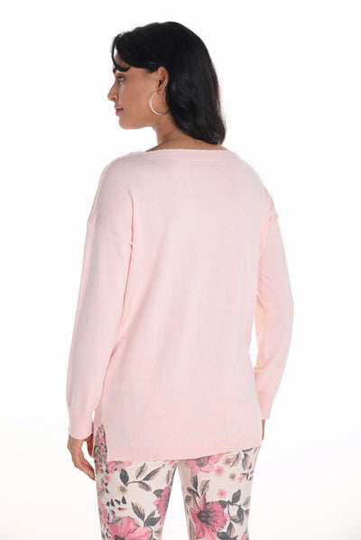 251503  Soft V Star Knit Sweater