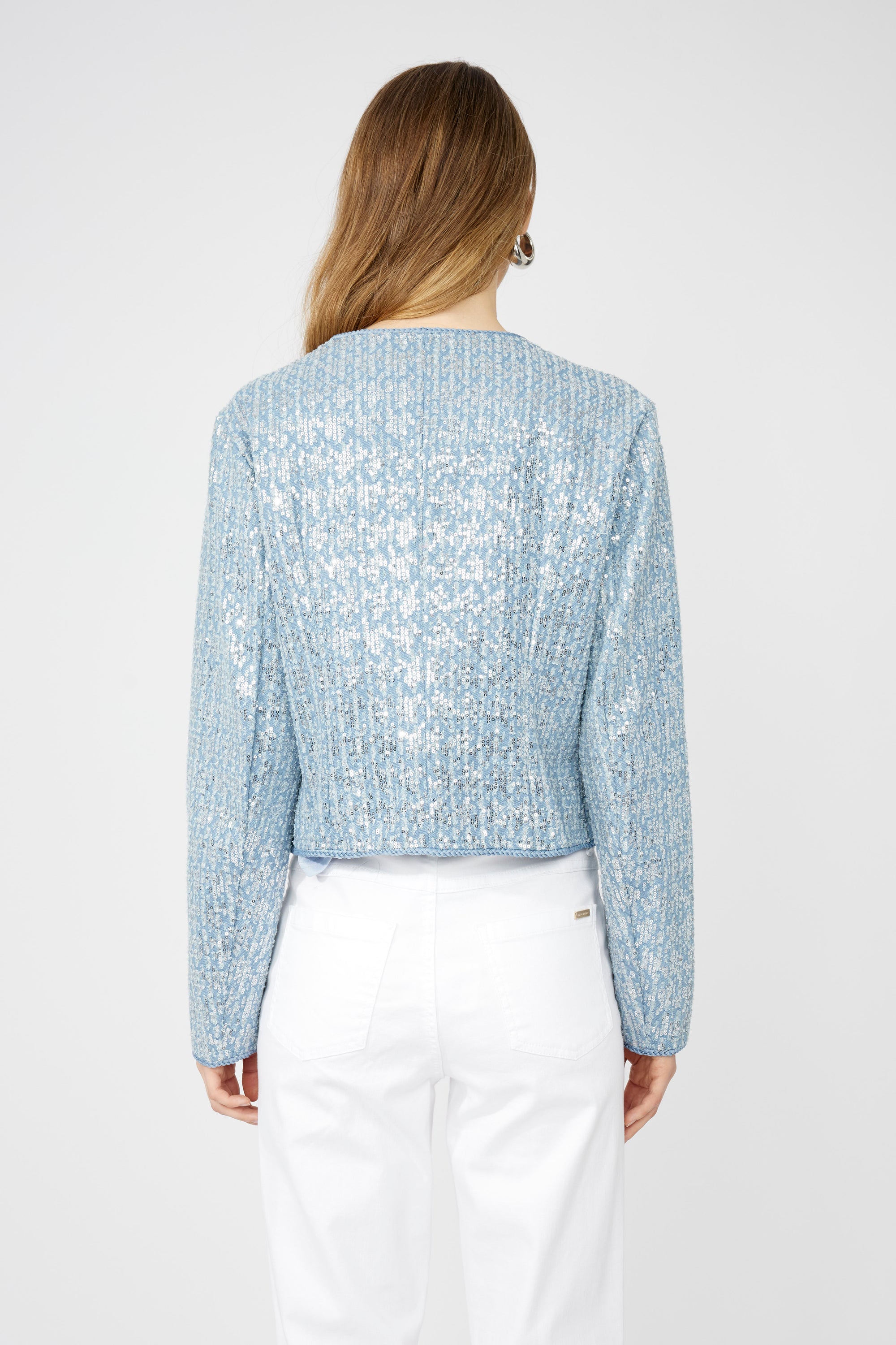 251512 Blue Shimmer Evening Jacket