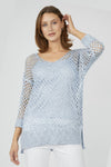 251522 Shimmer Knit Pullover Layer