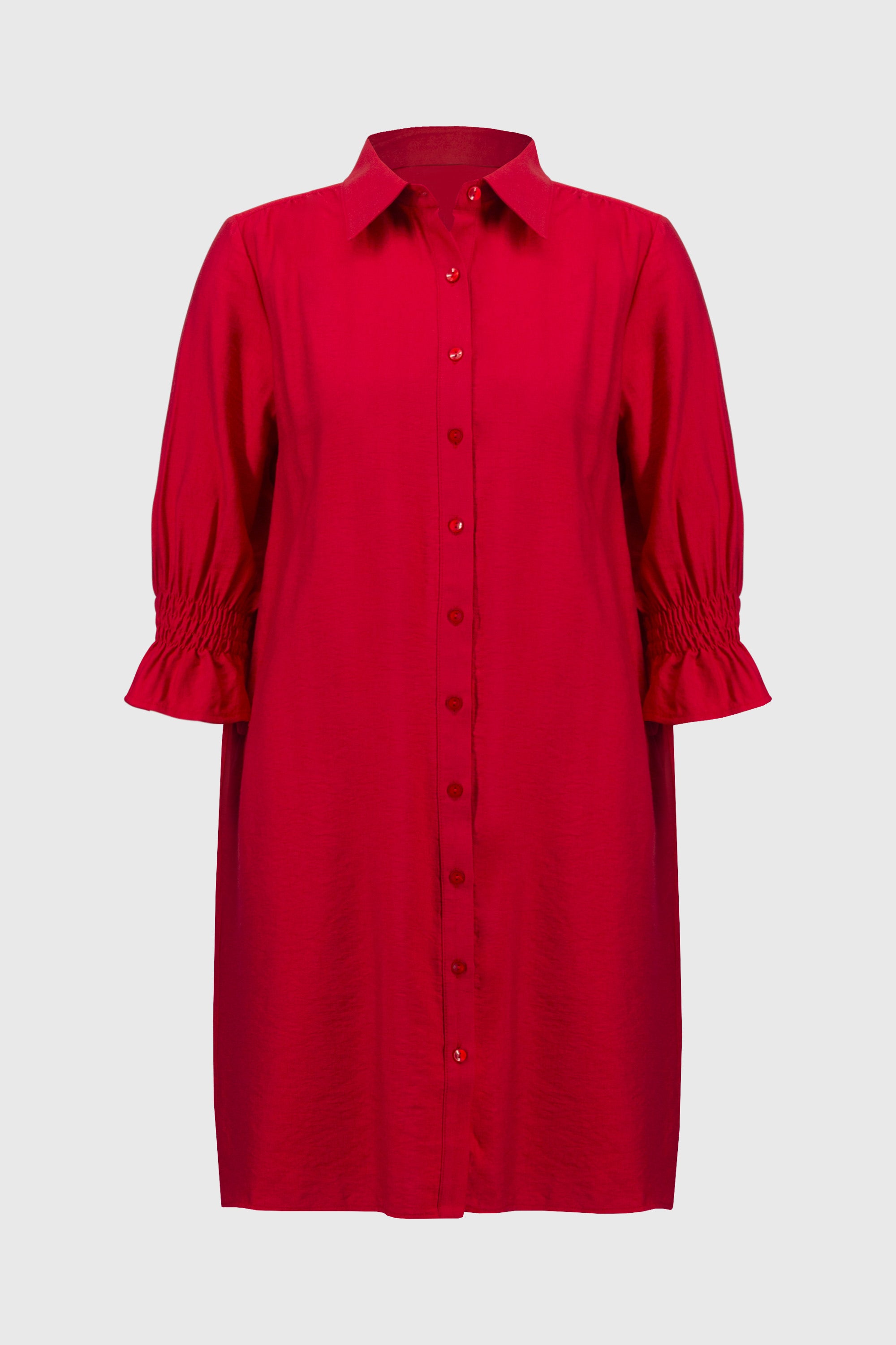 251947 Button Front Shirt Dress