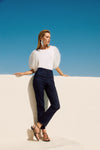 251966 Classic Leg Cotton Blend Twill Weave Jean Pant
