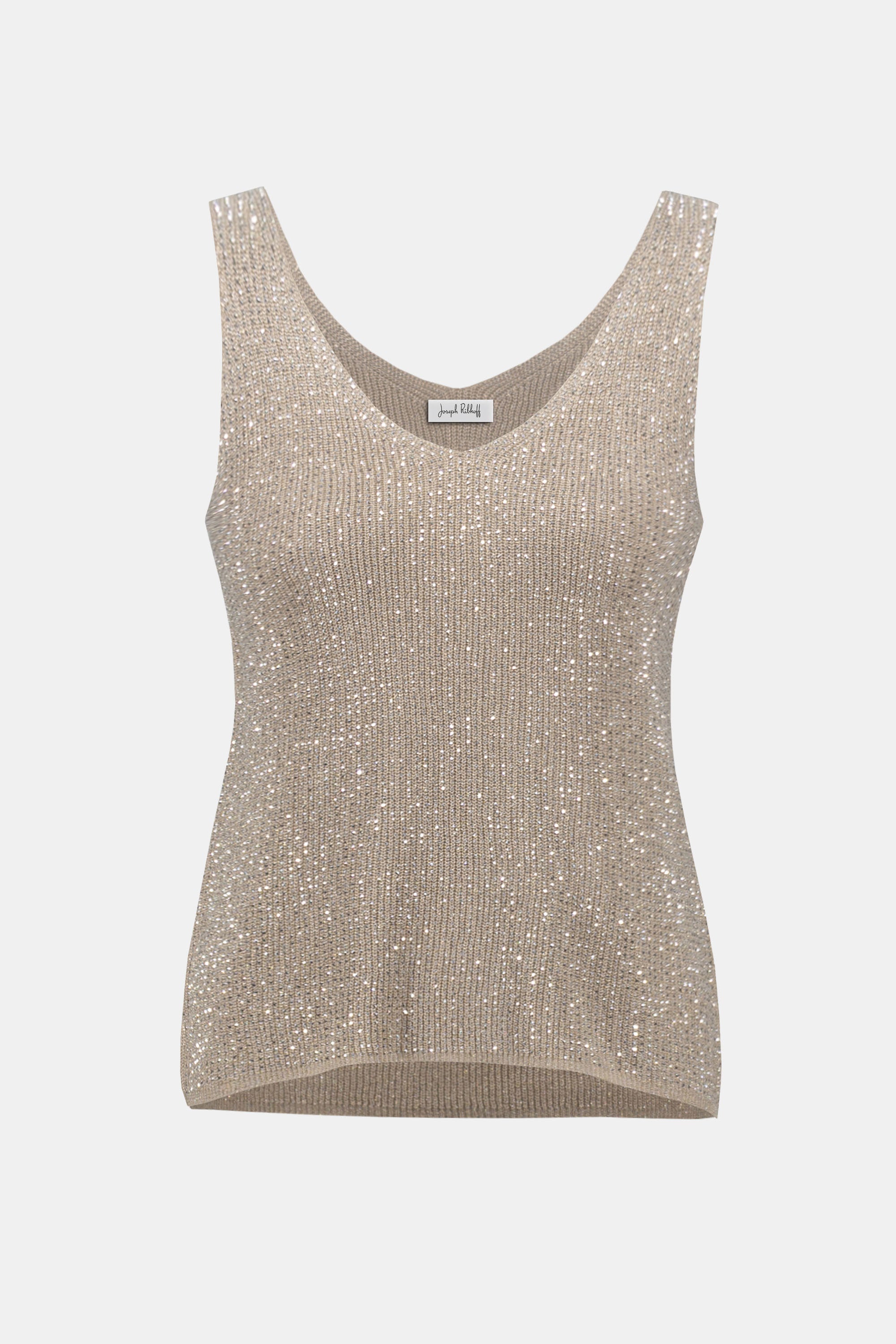 252915 Metallic Knit Camisole Top