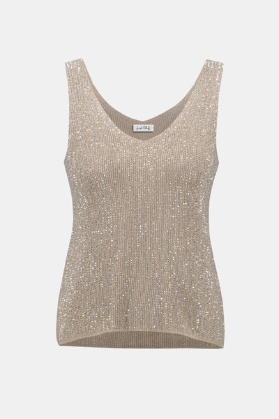 252915 Metallic Knit Camisole Top